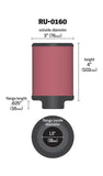 K&N Universal Rubber Filter 1 1/2in FLG 3in OD 4in Height - RU-0160