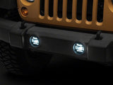 Raxiom 07-18 Jeep Wrangler JK Axial Series 4-In LED Fog Lights- Clear - J167046