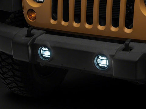 Raxiom 07-18 Jeep Wrangler JK Axial Series 4-In LED Fog Lights- Clear - J167046