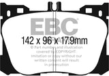EBC 2019+ Mercedes-Benz CLS450 (C257) 3.0L Turbo Greenstuff Front Brake Pads - DP23070