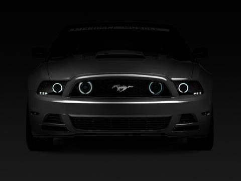 Raxiom 13-14 Ford Mustang GT CCFL Halo Fog Lights (Smoked) - 49177