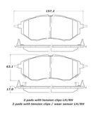 StopTech Street Touring 05-08 Legacy 2.5 GT Front Brake Pads - 308.10780