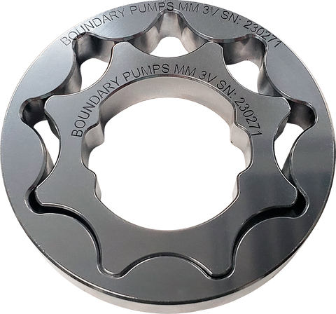 Boundary 99-15 Ford Modular Motor (All Types) V8 Oil Pump Assembly w/Billet Back Plate - MM-S1-BBP