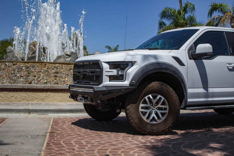 Addictive Desert Designs 17-18 Ford F-150 Raptor Stealth Fighter Front Bumper w/ Winch Mount - F111202860103