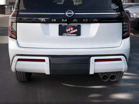 aFe Vulcan Series 3in Stainless Steel Cat-Back Exhaust w/ Black Tip Nissan Armada 25-26 V6-3.5L (tt) - 49-36143-B