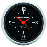 Autometer 2-5/8in 12 Hour Analog Clock Gauge - 3585