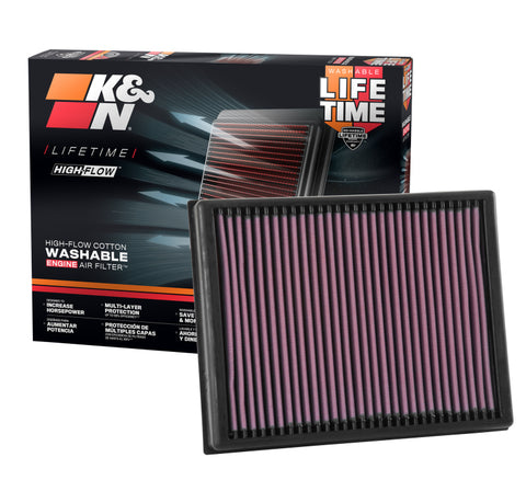 K&N 16-17 Ford Ranger 2.2L/3.2L DSL Drop In Air Filter - 33-3086
