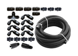 Torque Solution Braided Fuel Line Kit for -6 Aeromotive FPR & Flex Fuel Kit - 02-14 Subaru WRX - TS-SU-6FLK-AM-FF