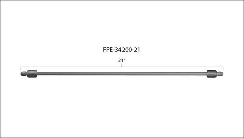 Fleece Performance 21in High Pressure Fuel Line (8mm x 3.5mm Line, M14x1.5 Nuts) - FPE-34200-21
