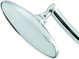 BikeMaster Old School Mirrors w/10mm/Yam 10mm/HD Adapters - Pair - Aluminum/Chrome - 600272