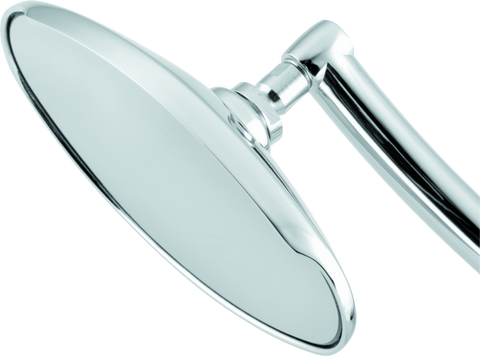 BikeMaster Old School Mirrors w/10mm/Yam 10mm/HD Adapters - Pair - Aluminum/Chrome - 600272