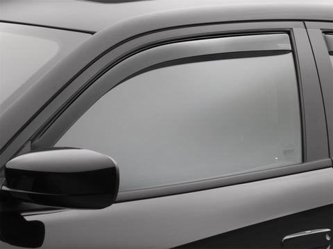WeatherTech 2011+ Dodge Charger Front Side Window Deflectors - Dark Smoke - 80713