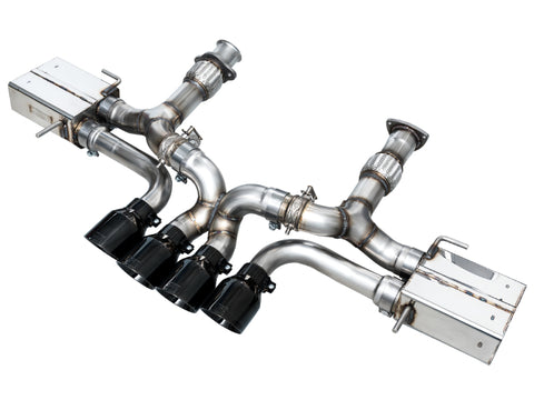 AWE Tuning 2023 C8 Corvette Z06 SwitchPath Cat-Back Exhaust - Diamond Black Tips - 3025-43906