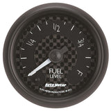 Autometer GT Series 52mm Full Sweep Electronic 0-280 ohm Fuel Level Programmable Empty-Full Range - 8010