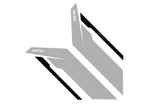 APR Sideburn Sticker - Silver/Black - PM100335