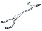 AWE Tuning 19-23 Audi C8 S6/S7 2.9T V6 AWD Touring Edition Exhaust - Chrome Silver Tips - 3015-42103