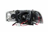 ANZO 1999-2006 Gmc Sierra 1500 Projector Headlights w/ Halo Chrome - 111191