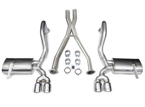 Corsa 1997-2004 Chevrolet Corvette C5 Z06 5.7L V8 Polished Xtreme Cat-Back + XO Exhaust - 14114