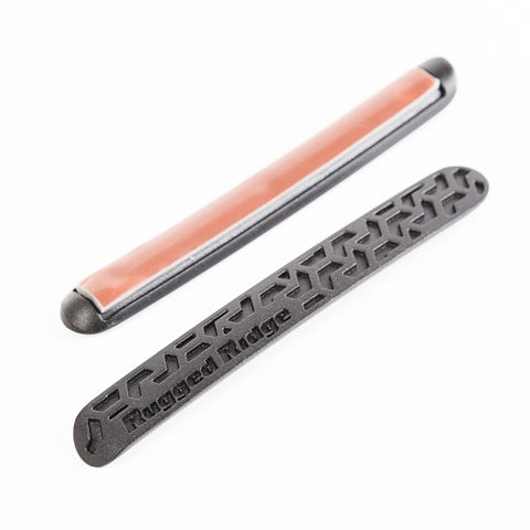 Rugged Ridge Elite Dr Hndle Inserts Black Tread 2Dr 07-18 Jeep Wrangler JK - 13311.48