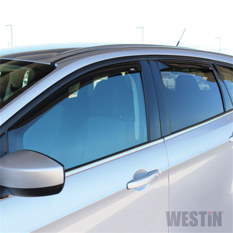 Westin 13-19 Ford Escape In Channel Wind Deflector 4pc - Smoke - 72-37415