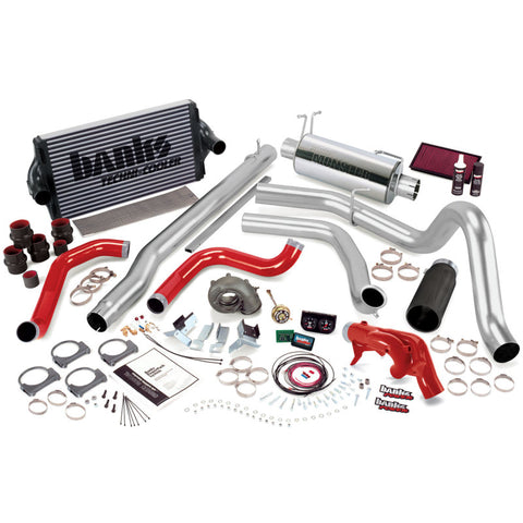 Banks Power 99 Ford 7.3L F250/350 Man PowerPack System - SS Single Exhaust w/ Black Tip - 47528-B