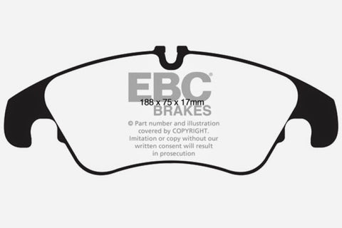 EBC 11 Audi A6 2.0 Turbo Yellowstuff Front Brake Pads - DP42022R
