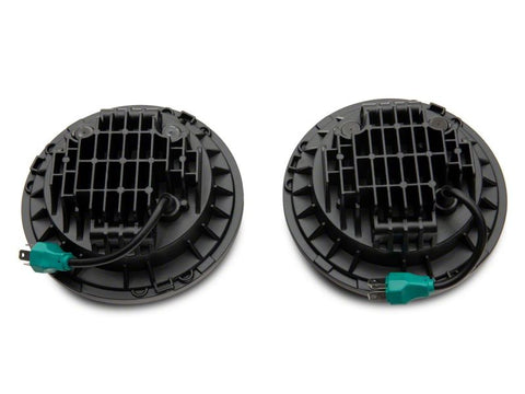 Raxiom 07-18 Jeep Wrangler JK 7-In LED Headlights Green Housing- Clear Lens - J154699