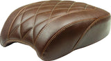Mustang 18-21 Harley Street Bob Wide Tripper Passenger Seat Diamond Stitch - Brown - 83033