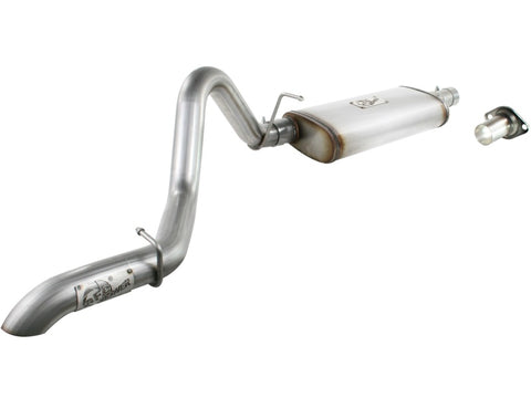 aFe MACHForce XP Exhausts Cat-Back SS-409 EXH Jeep Wrangler TJ 97-06 I6-4.0L HT - 2.5 In. - 49-46223