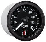Autometer Stack 52mm 40-120 Deg C 1/8in NPTF Male Pro Stepper Motor Water Temp Gauge - Black - ST3307