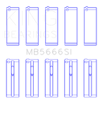 King Engine Bearings Mercedes Benz M271 C-Class (Size +0.50mm) Main Bearing Set - MB5666SI0.5