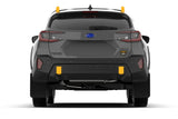 Rally Armor - 2024 Subaru Crosstrek (Wilderness Only) Black UR Mud Flap W/Red Logo - No Drilling Req - MF116-UR-BLK-RD