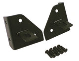 Rugged Ridge 76-95 Jeep CJ/YJ Black Windshield Hinge Light Brackets - 11027.01