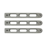 DV8 Offroad 2007-2018 Jeep JK Silver Slot Style Door Handle Inserts - Set Of 3 - D-JP-190026-AL-3