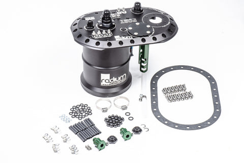 Radium Engineering Brushless Ti Automotive E5LM Fuel Cell Surge Tank (Pumps NOT Included) - 20-0693-00