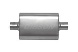 Gibson CFT Superflow Center/Center Oval Muffler - 4x9x13in/3in Inlet/3in Outlet - Stainless - 55113S
