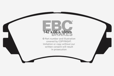 EBC 10+ Buick Allure (Canada) 3.0 Greenstuff Front Brake Pads - DP22014
