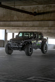 DV8 Offroad 07-23 Jeep Wrangler/Gladiator JT/JK/JL FS-25 Stubby Front Bumper w/Plated Bull Bar - FBJL-06