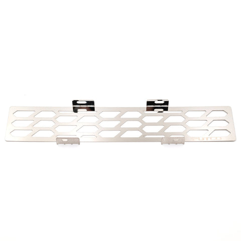 Putco 23-24 Ford F250/F350 Super Duty Hex Shield Design Bumper Grille Inserts - Polished SS - 82172