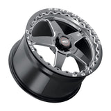 Weld S904 17x11 Ventura Beadlock 5x120.65 ET43 BS7.75 Gloss BLK MIL DIA 78.1 - S90471163P43