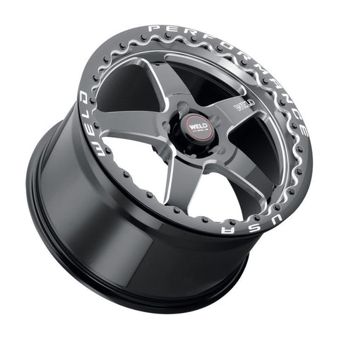Weld S904 18x10 Ventura Beadlock 5x112 ET40 BS7.1 Gloss BLK MIL DIA 78.1 - S90480045P40