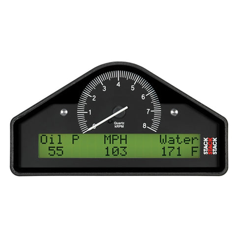 AutoMeter Stack Street Dash Black 0-8K RPM (PSI / DEG. F / MPH) - ST8130-A