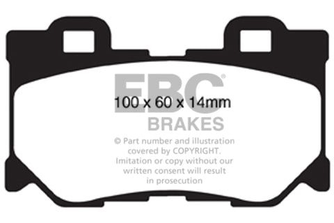 EBC 08-15 Infiniti G37 3.7 Bluestuff Rear Brake Pads - DP51824NDX