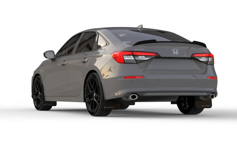 Rally Armor 22-26 Honda Civic/Civic Si/Sport Red UR Mud Flap w/White Logo - MF90-UR-RD/WH