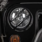 Rugged Ridge 07-18 Jeep Wrangler JK Black Elite Pivotal Headlight Euro Guard - 11230.13