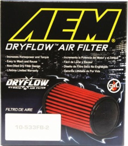 AEM 5 in x 5 in Dryflow Air Filter - 21-2073DK