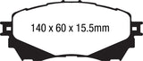 EBC 14+ Mazda 6 2.5 Redstuff Front Brake Pads - DP32170C