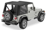 Bestop 03-06 Jeep Wrangler TJ Exc Unlimited Replace A-Top (Blk Diamond Clear Windows No Door Skins) - 51178-35