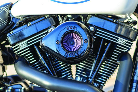 S&S Cycle 01-17 BT Stealth Air Stinger Kit w/ Gloss Black Teardrop - 170-0722A
