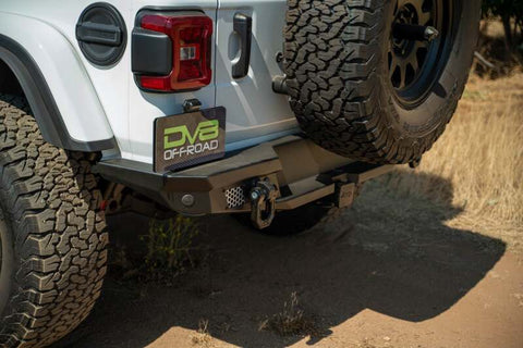 DV8 Offroad 2018 Jeep Wrangler JL MTO Series Rear Bumper w/ Optional Tire Carrier - RBJL-13